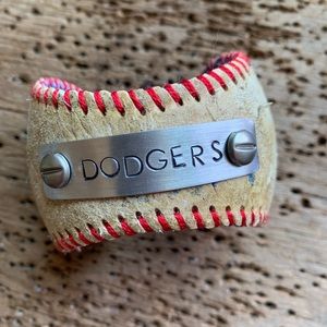 Vintage LA Dodgers Baseball Cuff Bracelet